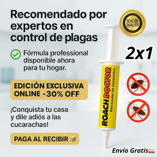 OFERTA 2x1 Gel para Eliminar Cucarachas - Roach Doctor