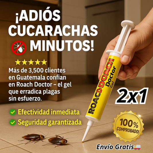 OFERTA 2x1 Gel para Eliminar Cucarachas - Roach Doctor