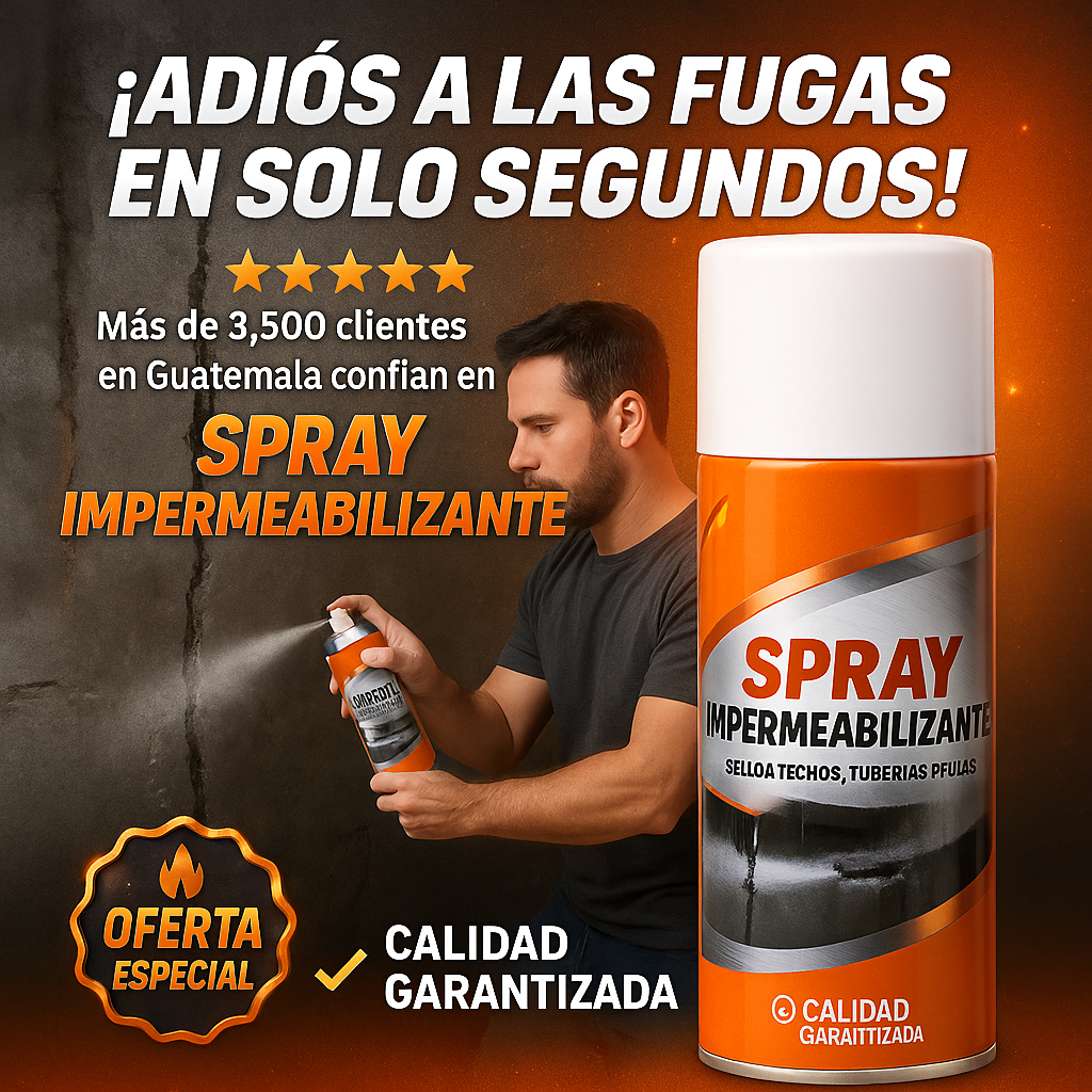 2x1 Spray Impermeabilizante Profesional (Para todo tipo de Superficies)