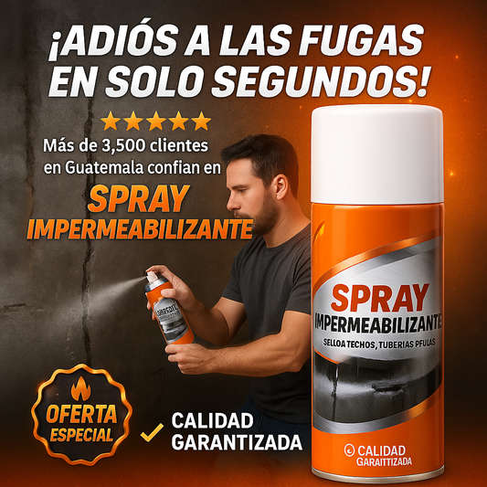 2x1 Spray Impermeabilizante Profesional (Para todo tipo de Superficies)