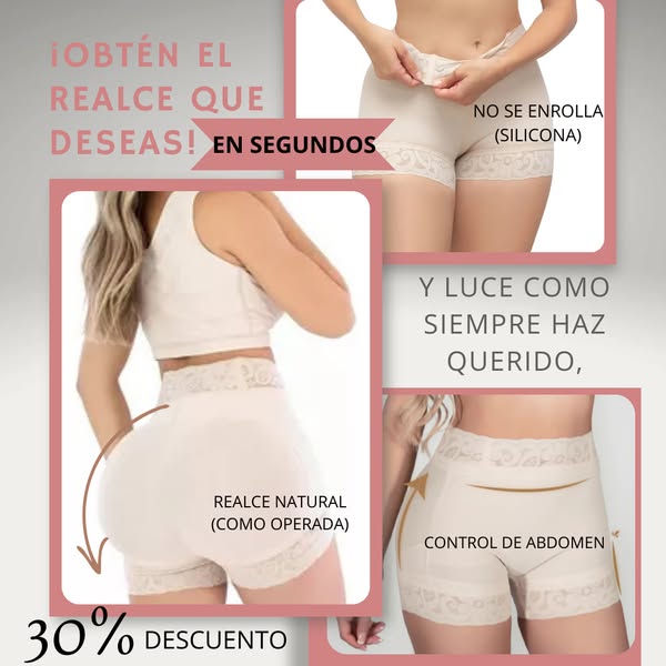 Short Mini Cachetero Reductor Levanta Cola