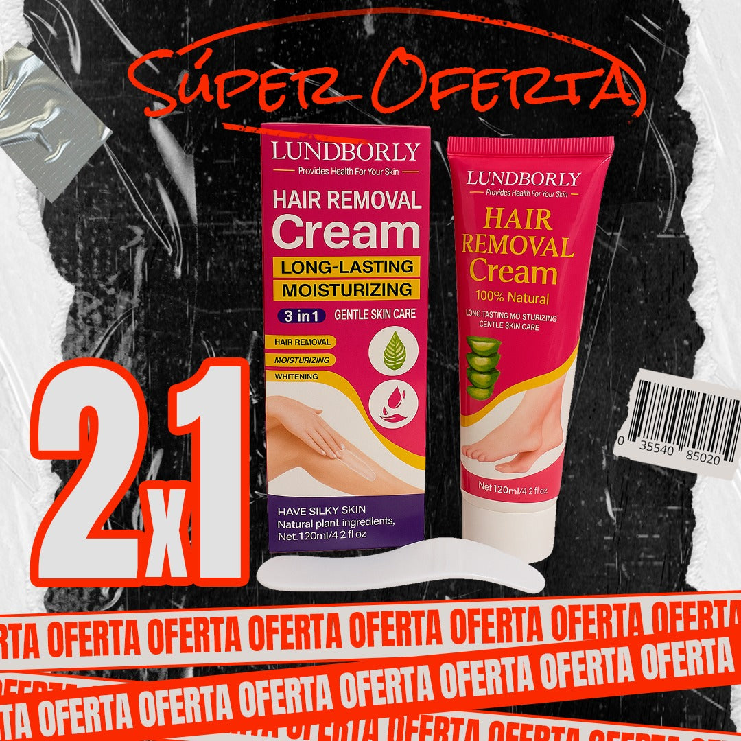 (2X1) Crema Depiladora Corporal con Aloe Vera