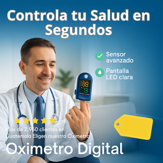 Oxímetro Digital de Alta Precisión - Tu Salud en la punta de tus Dedos
