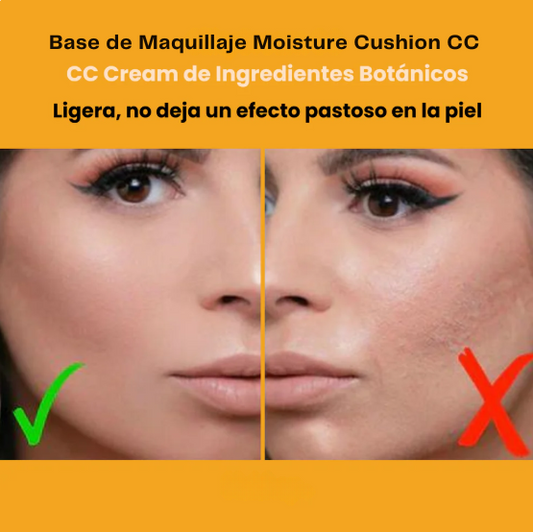 Base de Maquillaje Moisture Cushion CC Original + Brocha de Regalo😍
