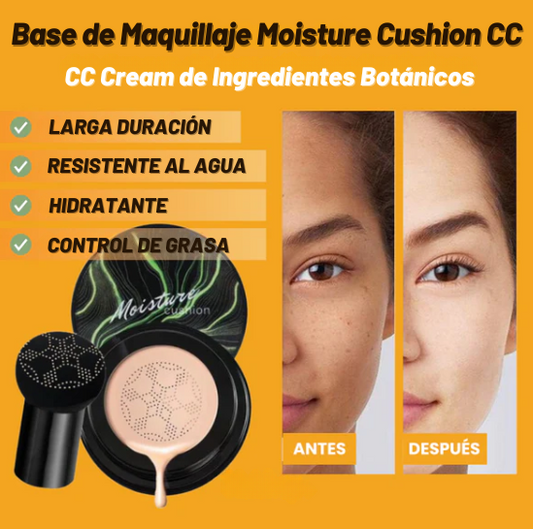 Base de Maquillaje Moisture Cushion CC Original + Brocha de Regalo😍
