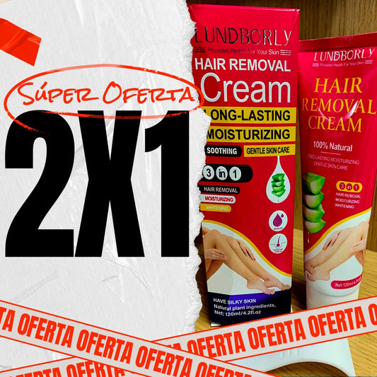 (2X1) Crema Depiladora Corporal con Aloe Vera