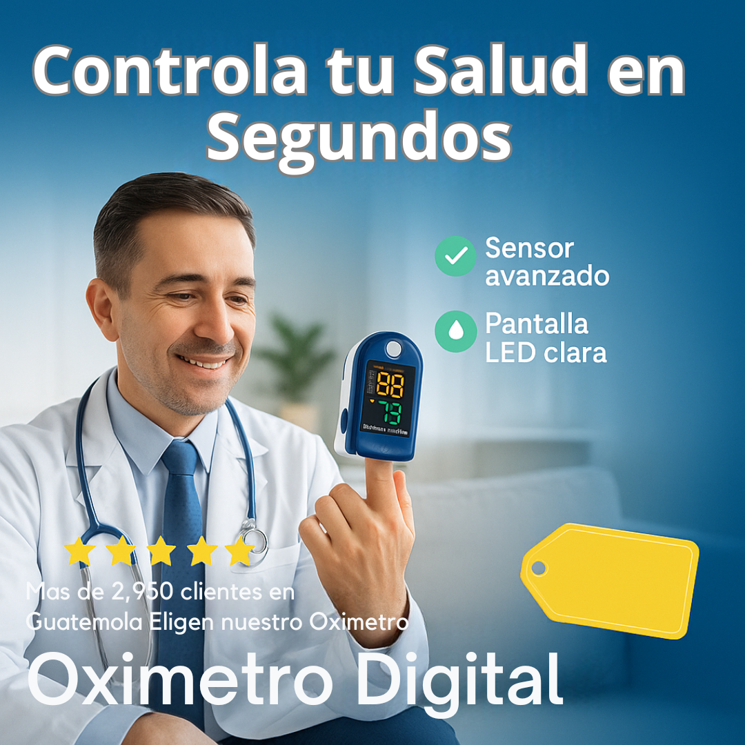 Oxímetro Digital de Alta Precisión - Tu Salud en la punta de tus Dedos