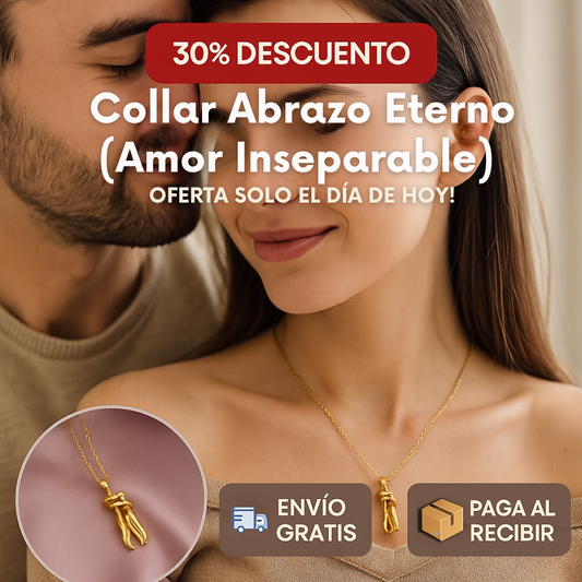 Collar Abrazo Eterno (Amor Inseparable) Acero Inoxidable