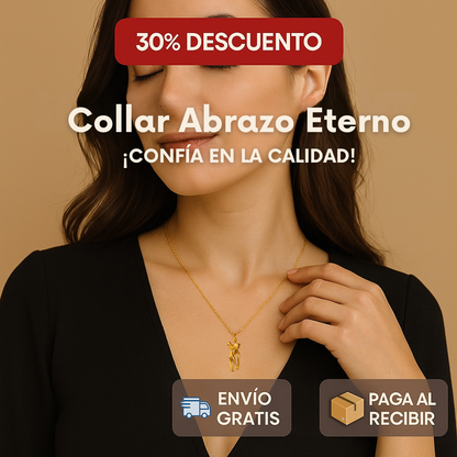 Collar Abrazo Eterno (Amor Inseparable) Acero Inoxidable