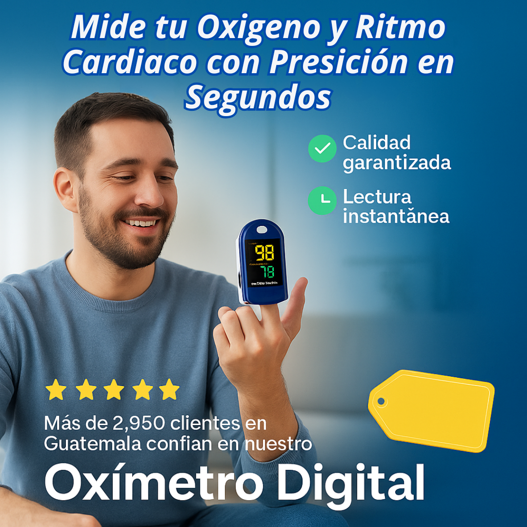 Oxímetro Digital de Alta Precisión - Tu Salud en la punta de tus Dedos