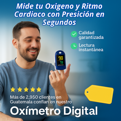 Oxímetro Digital de Alta Precisión - Tu Salud en la punta de tus Dedos