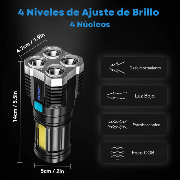 Linterna LED Recargable Pro