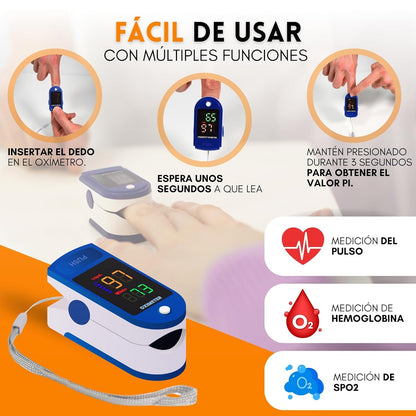 Oxímetro Digital de Alta Precisión - Tu Salud en la punta de tus Dedos