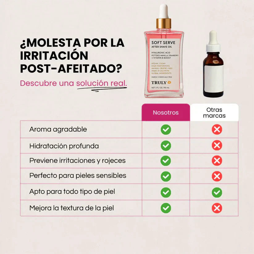 Soft Serve Truly - Aceite Íntimo para Piel Radiante y Suave