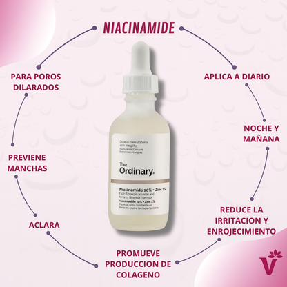 2x1 Serum Facial con Niacinamide 10% + Zinc 1%