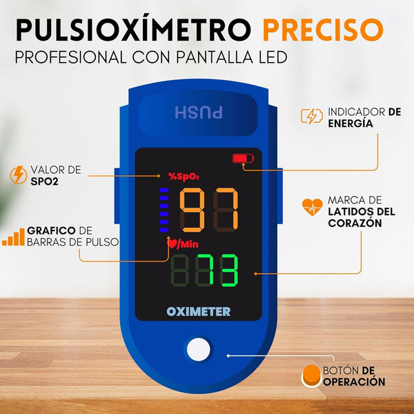Oxímetro de Dedo Fácil de Usar
